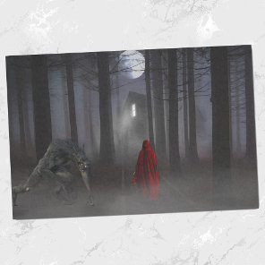 Scary Little Red Riding Hood Werewolf Tissue Paper