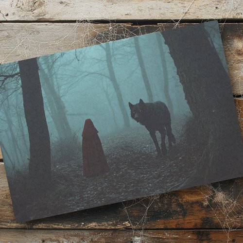 Scary Little Red Riding Hood Werewolf Tissue Paper