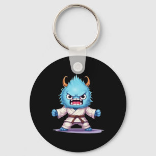 Scary Martial Arts Fighter Karate Boxer Comt Kung Keychain