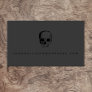 Scary Modern Skull Black Calling Card