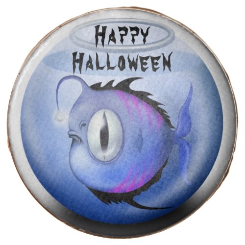 Scary Monster Fish Happy Halloween Party Chocolate Covered Oreo