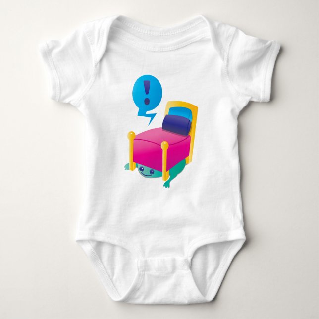 SCARY monster lurking under the BED Baby Bodysuit (Front)