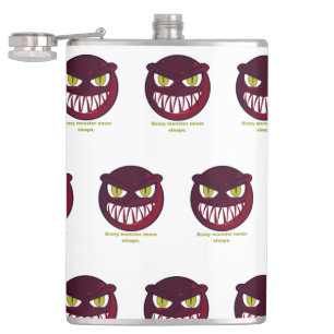 Scary monster never sleeps. flask
