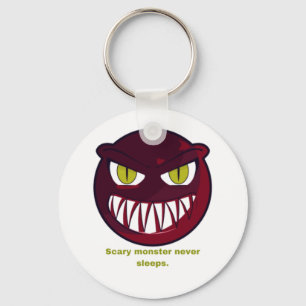 Scary monster never sleeps. keychain