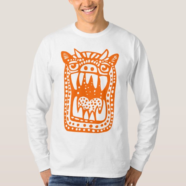 Scary Monster - Orange T-Shirt (Front)