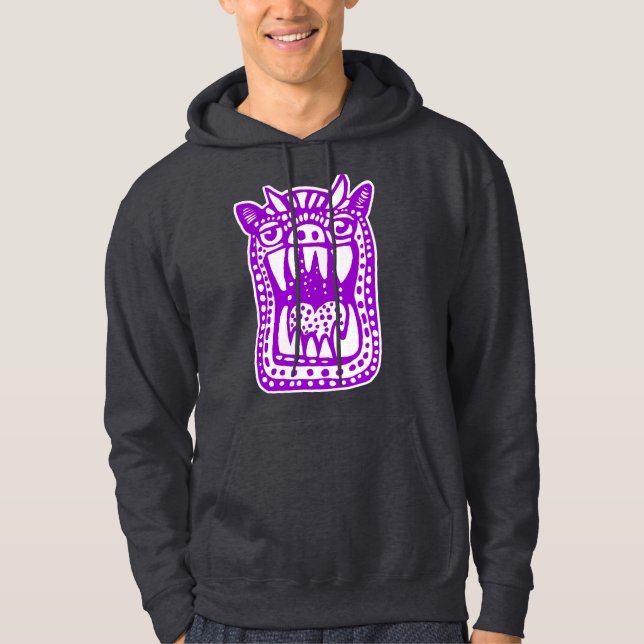 Scary Monster - Purple Hoodie (Front)