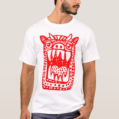 Scary Monster _ Red T_Shirt