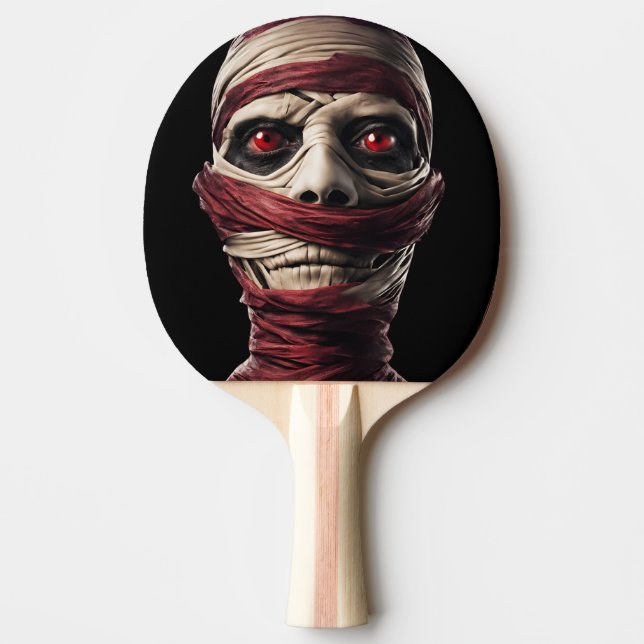 Scary Mummy Demon Halloween  Ping Pong Paddle (Front)