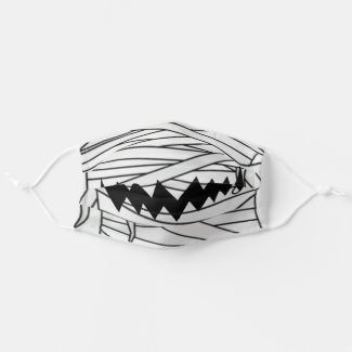 SCARY MUMMY HALLOWEEN ADULT CLOTH FACE MASK