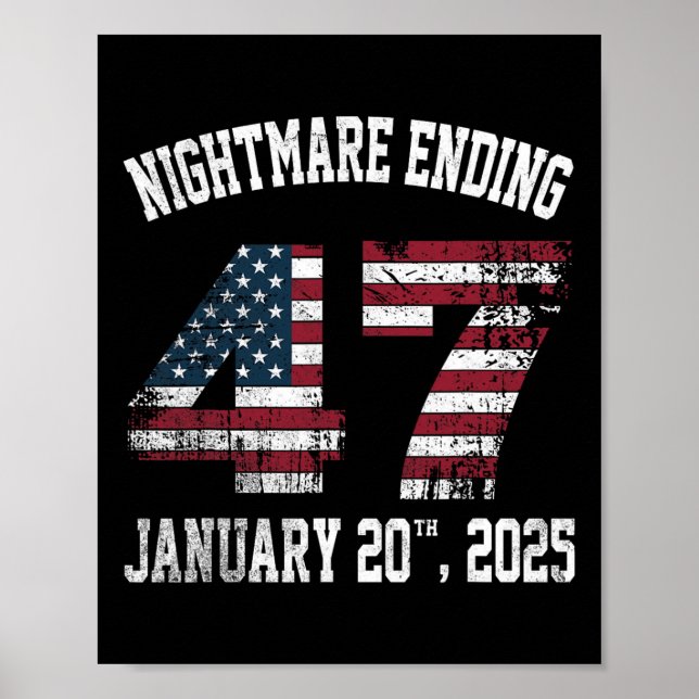 Scary Night Ending January 20th 2025 Funny Pro Tru Poster (Front)