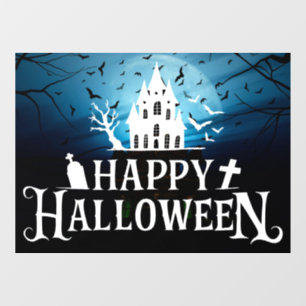 Scary Night & Happy Halloween Window Cling