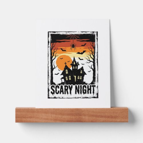 Scary Night Haunted House Vintage Halloween Shirt_ Picture Ledge