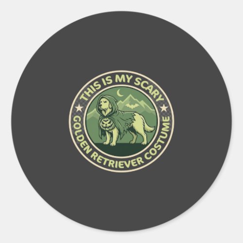 Scary Night Raven Apple Spooky Haunted Castle Hall Classic Round Sticker