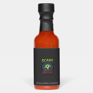 Scary Night Witches Bat Cave Neon Vortex Skeletons Hot Sauces