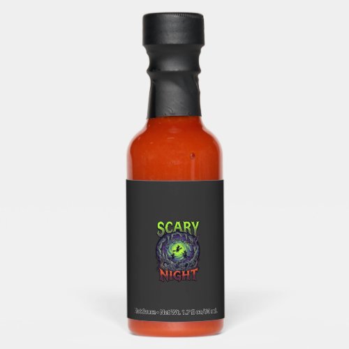 Scary Night Witches Bat Cave Neon Vortex Skeletons Hot Sauces