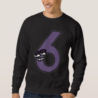 Scary Number Six Boys Matching Evil Number Lore Sweatshirt