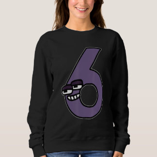 Scary Number Six Boys Matching Evil Number Lore Sweatshirt