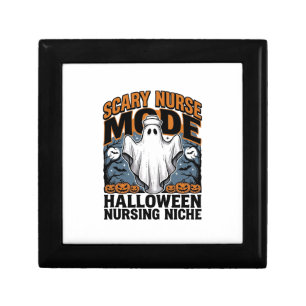 Scary Nurse Costume Halloween Ghost Nursing Shirt_ Gift Box