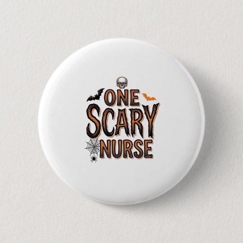 Scary Nurse Halloween Vintage Engraving Shirt Desi Button
