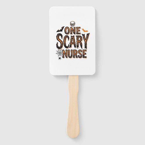 Scary Nurse Halloween Vintage Engraving Shirt Desi Hand Fan