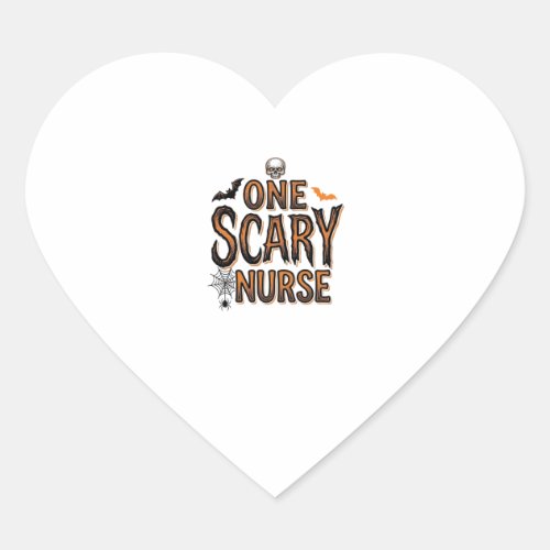 Scary Nurse Halloween Vintage Engraving Shirt Desi Heart Sticker