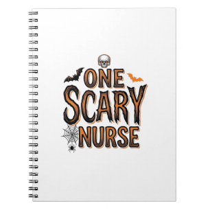 Scary Nurse Halloween Vintage Engraving Shirt Desi Notebook