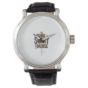 Scary Nurse Halloween Vintage Engraving Shirt Desi Watch