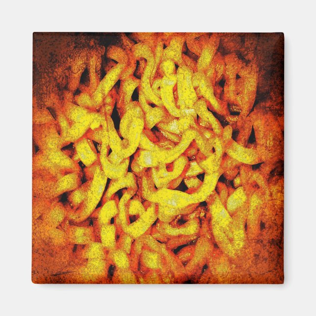 Scary Orange Ramen Magnet (Front)