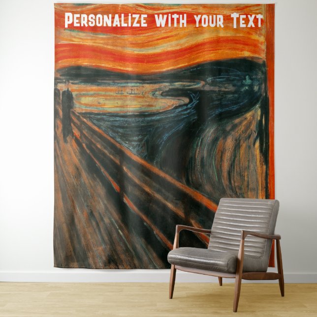 Scary Painting Halloween Art Funny Selfie Backdrop (In Situ)