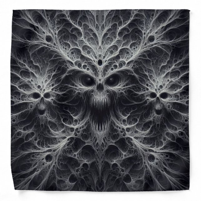 Scary pattern, dark fantasy bandana (Front)