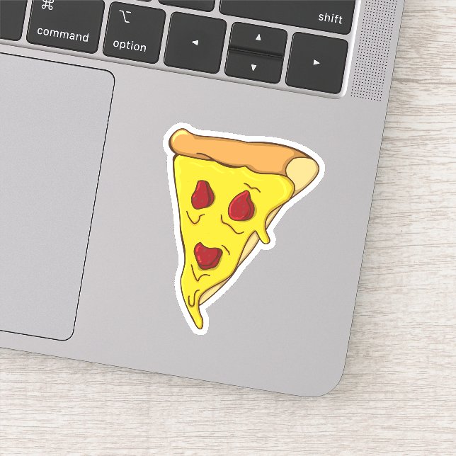 Scary Pizza Face Sticker (Detail)