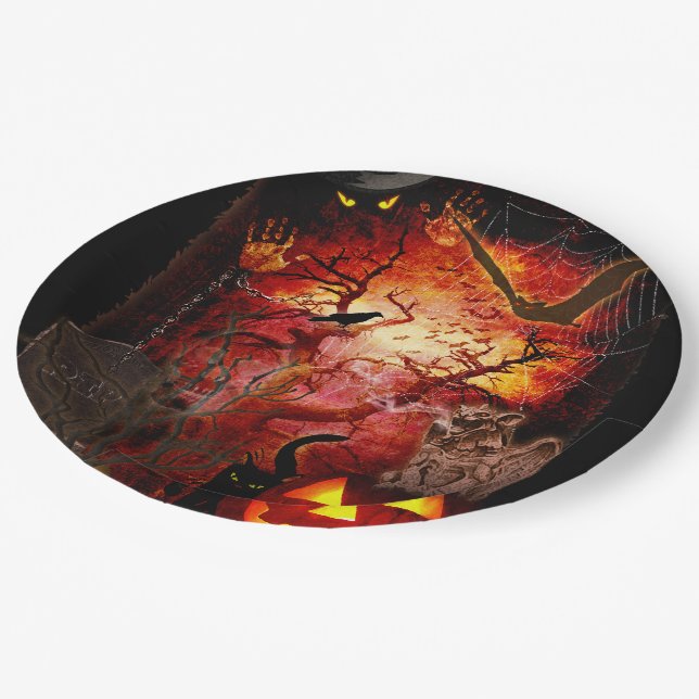 Scary Plate for your Halloween Party (Angled)