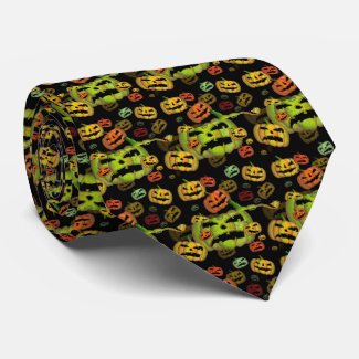 Scary Pumkin Tie