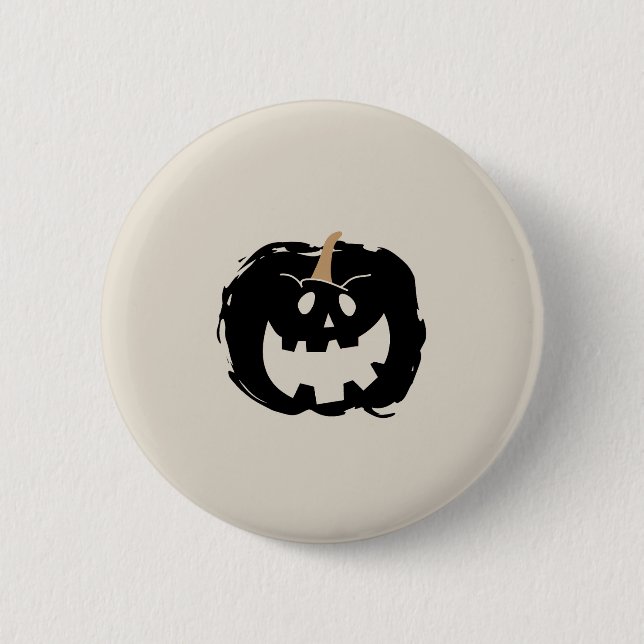 Scary Pumpkin Button (Front)