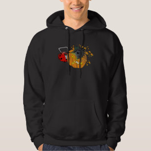 Scary Pumpkin Carving Halloween Chainsaw Pumpkin F Hoodie