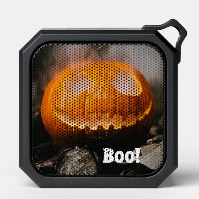 Scary Pumpkin Face Halloween Bluetooth Speaker (Front)