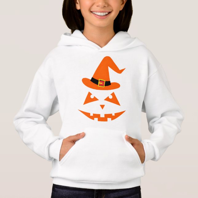 Scary Pumpkin Face Hoodie (Front)