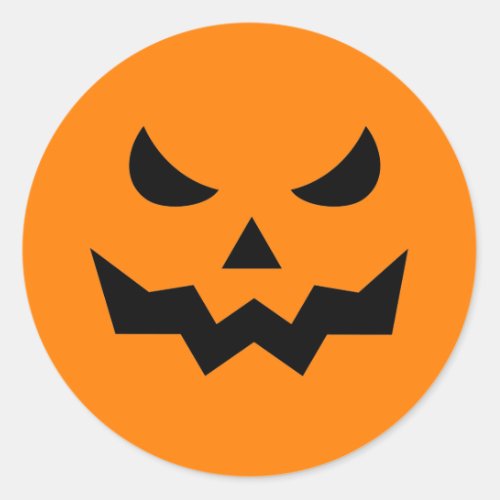 Scary Pumpkin Face  Stickers