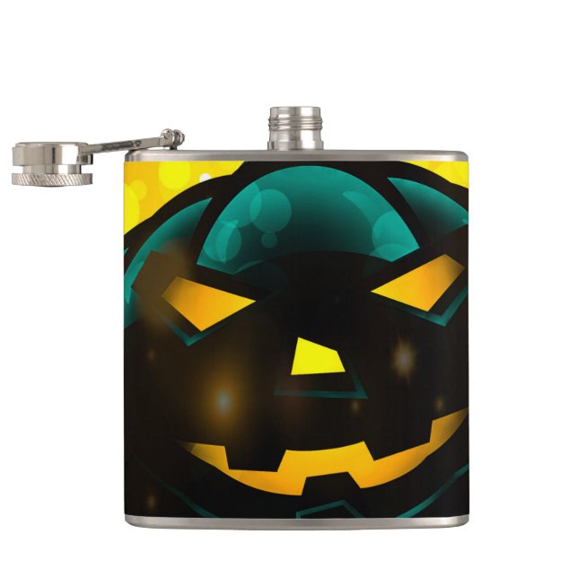 Scary Pumpkin Flask (Opened)