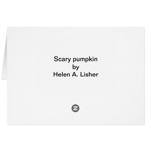 Scary pumpkin for Halloween (Back Horizontal)