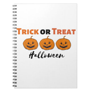 Scary Pumpkin Halloween Art | Spooky Fun Notebook