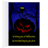 Scary Pumpkin Halloween Cards (Inside (Right))