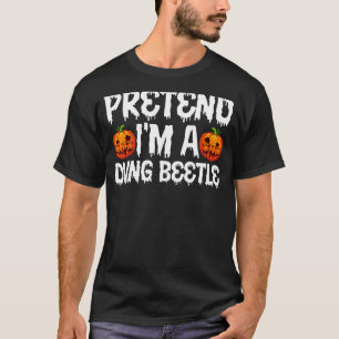 Scary Pumpkin Halloween Costume Pretend I'm A Dung T-Shirt