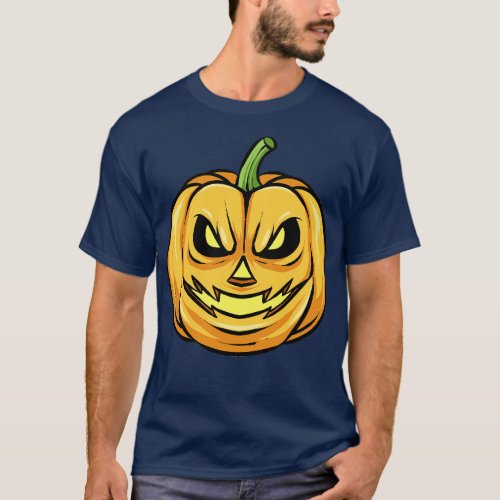 Scary Pumpkin Halloween Pumpkins Spooky T_Shirt