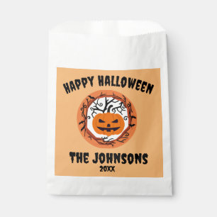 Scary Pumpkin Halloween Treat Bags Party Favor