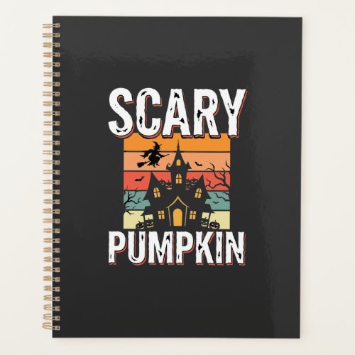 Scary Pumpkin Haunted House Halloween Design_1 Planner