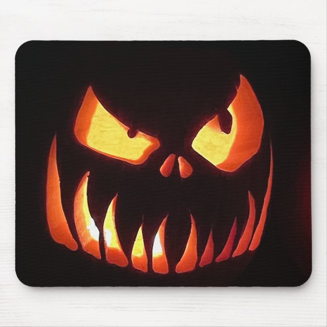 Scary Pumpkin Mouse Pad (Front)