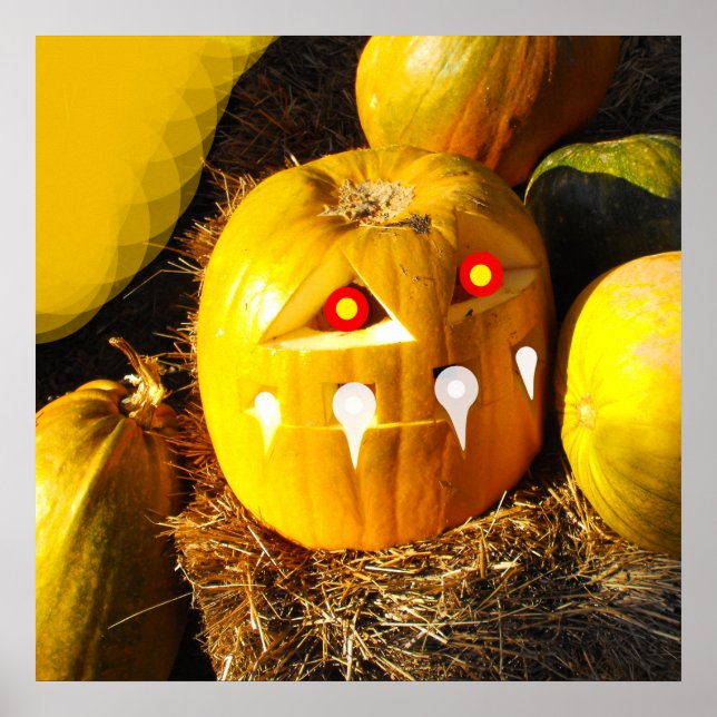 Scary pumpkin poster (Front)
