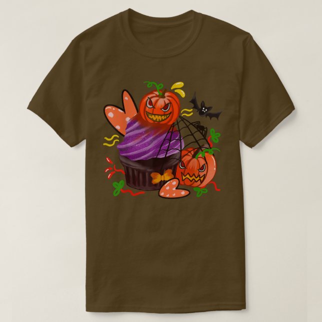 Scary Pumpkin Trick Or Treat,Spooky Jack OLantern  T-Shirt (Design Front)