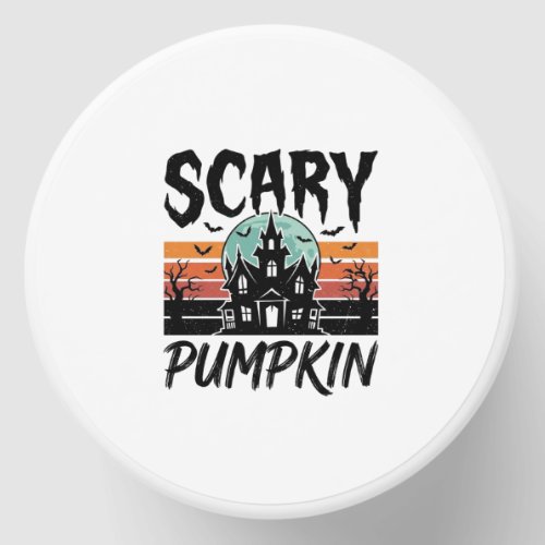 Scary Pumpkin Vintage Haunted House Halloween Desi Mini Candle Favors